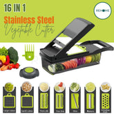 16-in-1 Multifunctional Vegetable Chopper and Slicer Set
