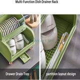 Luxury Double-Layer Dust-Proof Dish Organizer