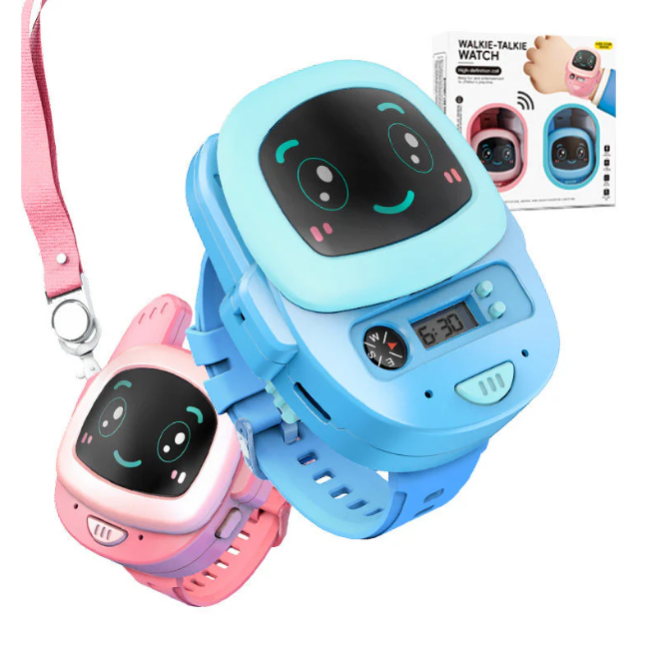 2Pcs Kids Electric Walkie Talkie Watch