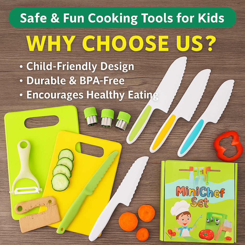 MiniChef Montessori Kitchen Tools Set