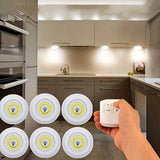 Wireless LED Puck Lights with Remote Control