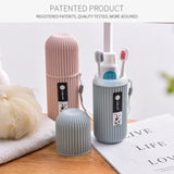 Portable Travel Toothbrush & Toothpaste Storage Case
