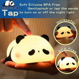 Cute Silicone Panda Night Light – 3-Level Adjustable Brightness