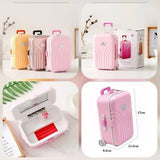 Mini Suitcase Jewelry Box and Travel Accessory Case