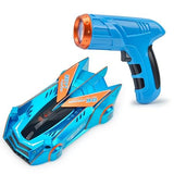 KidoKraze RC 2-in-1 laser wall climbing and ground car demonstrating its sleek design and laser features on a plain background