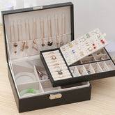Double-Layer High-Capacity Jewelry Organizer Box