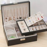 Double-Layer High-Capacity Jewelry Organizer Box