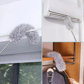 Microfiber Bendable Feather Duster with Extendable Stainless Steel Pole
