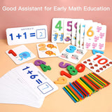 Mathematical Teaching Wooden Card Game For Kids