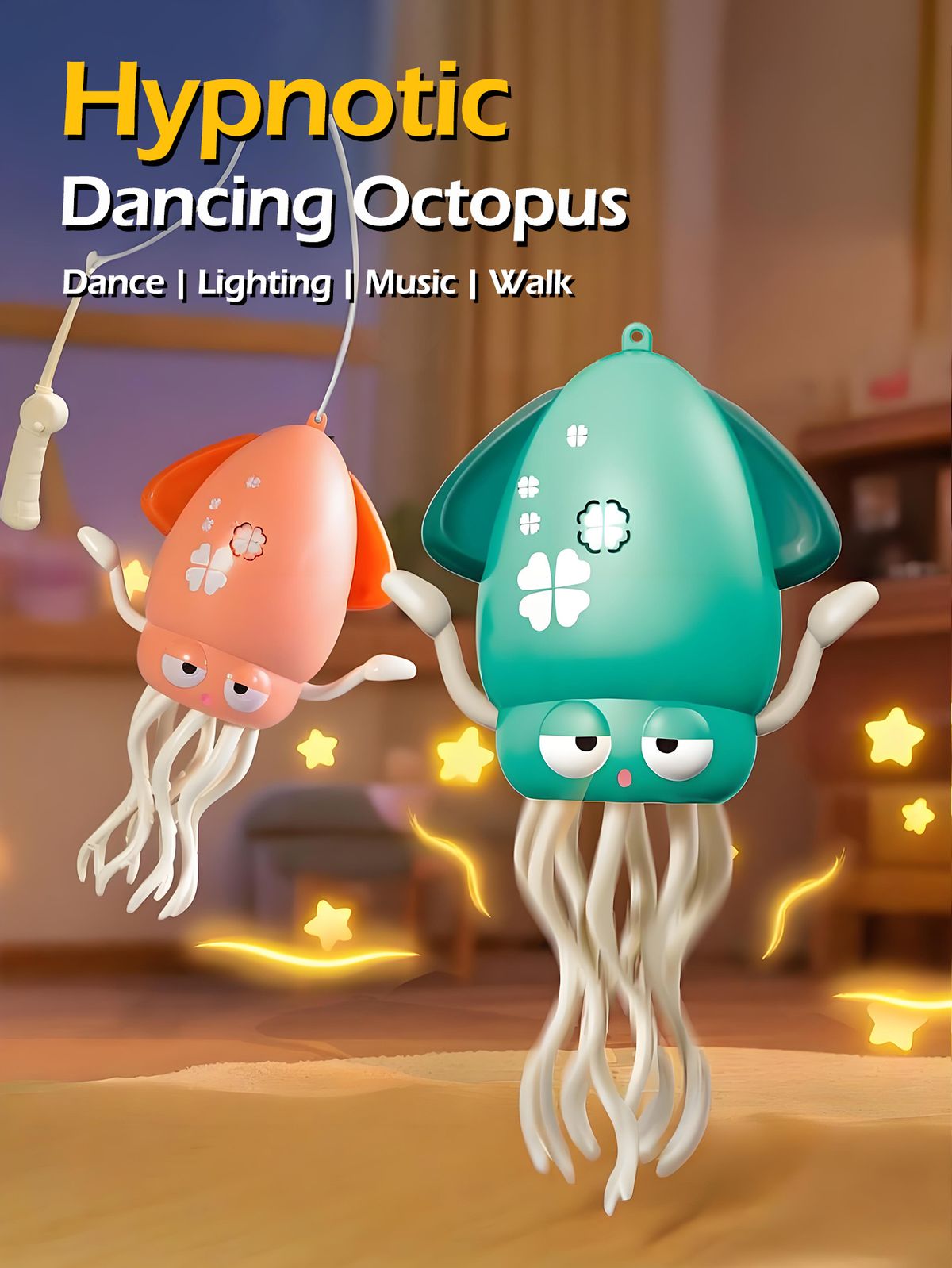 USB Rechargeable Dancing Octopus Baby Toy