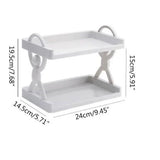 Humanoid-Style 2-Tier Multipurpose Storage Rack
