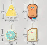Cute Bread and Cheese Plush Hand Towels with Hanging Loops
