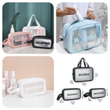 Waterproof Transparent Travel Toiletry Bag & Makeup Wash Bag