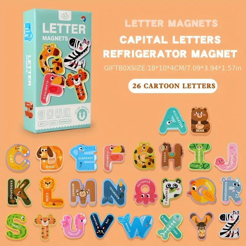 Interactive Magnetic Alphabet Learning Board for Toddlers