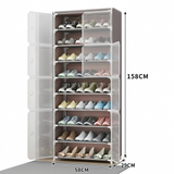 DIY Dustproof Shoe Storage Cabinet with Transparent Doors