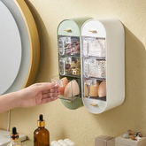 3-Compartment Space-Saving Wall-Mounted Kitchen Organizer & Spice Rack