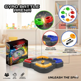 Gyro Battle Arena – High-Speed Spinning Top Game Set with Multi-Level Ramp