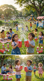 KidoKraze soda can-shaped bubble blower toy with LED lights and music, featuring colorful bubbles and vibrant design.