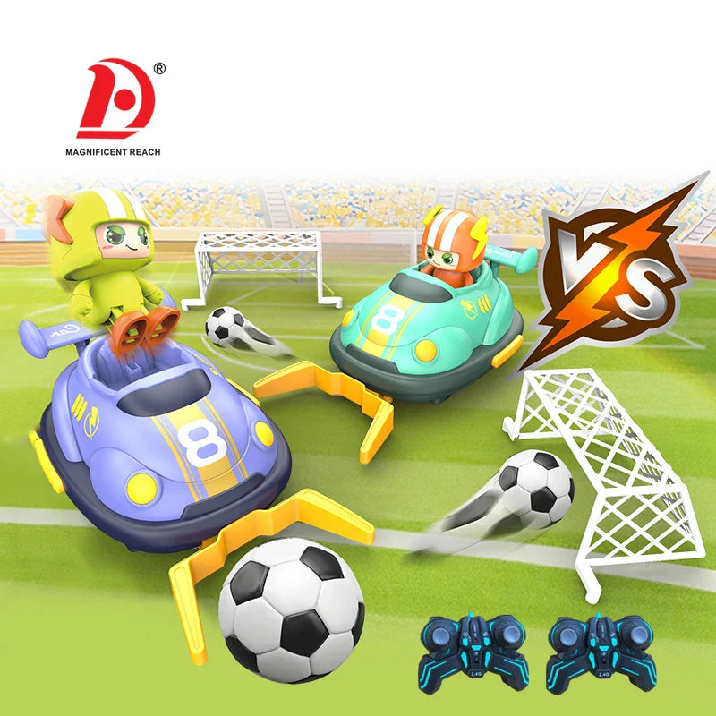 2 Player Battle Soccer Match RC Bumper Car Toys Kids