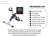Portable Mini Exercise cycle - Under Desk Pedal Exerciser