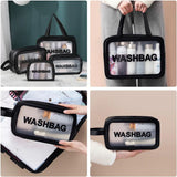 Waterproof Transparent Travel Toiletry Bag & Makeup Wash Bag