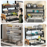 3-Tier Multi-Functional Kitchen Dish Rack & Organizer