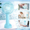 Portable Mini USB Rechargeable Handheld Fan with Desktop Dock Station