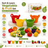 KidoKraze My First Vegetable Garden plush play set with colorful plush vegetables and garden tools for kids' imaginative play