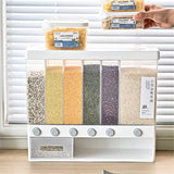 6-Grid Wall-Mounted Grain Storage Dispenser