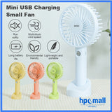 Portable Mini USB Rechargeable Handheld Fan with Desktop Dock Station