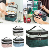 Double-Layer Waterproof Makeup Bag & Travel Toiletry Organizer