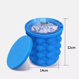 Silicone Ice Cube Maker Bucket Revolutionary Space Saving Ice Genie for Chilling Drinks
