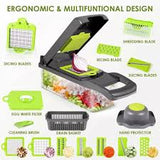 16-in-1 Multifunctional Vegetable Chopper and Slicer Set