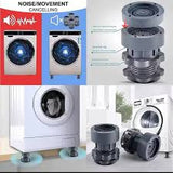Universal Anti Vibration Washing Machine Foot Pads with Height Adjustment