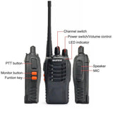 100M Long-Range Pro-Style Walkie Talkie Set