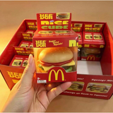 KidoKraze McDonald's burger squishy stress relief toy, soft squeeze, realistic burger design for stress relief and sensory play