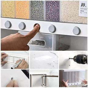 Wall mounted 6 in 1 dispenser