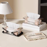 Clear Acrylic Scissor-Lift Tissue Box Holder