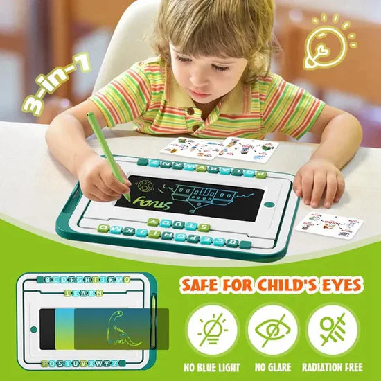 3-in-1 Educational LCD Writing Tablet & Magnetic Board