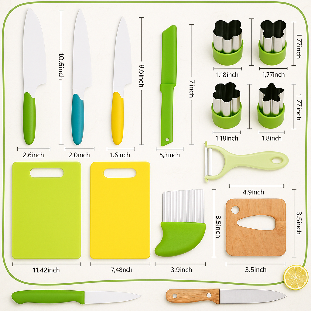 MiniChef Montessori Kitchen Tools Set