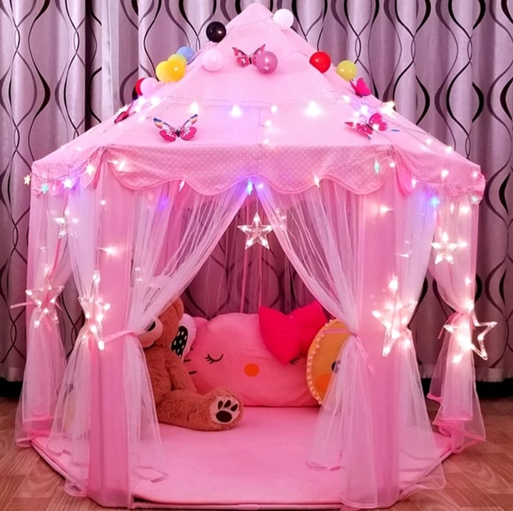 CHILDREN INDOOR AND OUTDOOR FAIRY PRINCESS CASTLE PLAY TENT