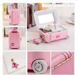Mini Suitcase Jewelry Box and Travel Accessory Case