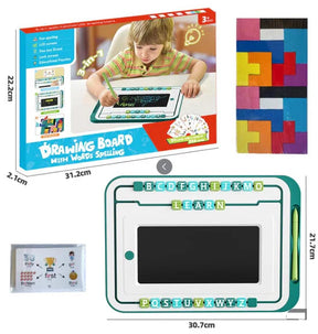 3-in-1 Educational LCD Writing Tablet & Magnetic Board