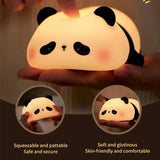 Cute Silicone Panda Night Light – 3-Level Adjustable Brightness