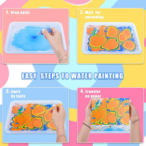 The Master of the Ebru Water Marble Painting 8 Color