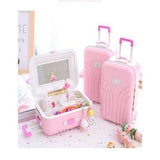 Mini Suitcase Jewelry Box and Travel Accessory Case