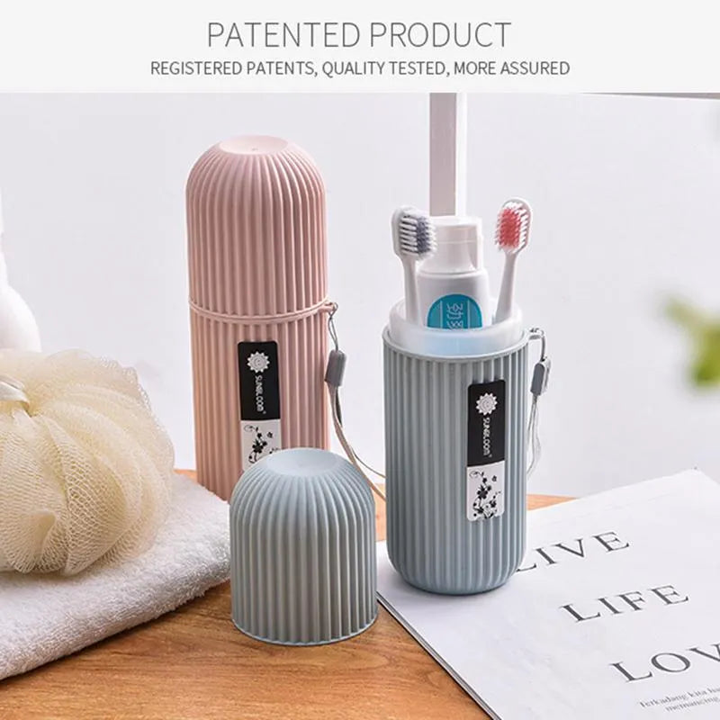 Portable Travel Toothbrush & Toothpaste Storage Case