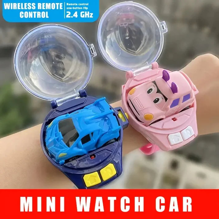 Remote Control Car Watch USB Charging Watch Car Toy Dustproof