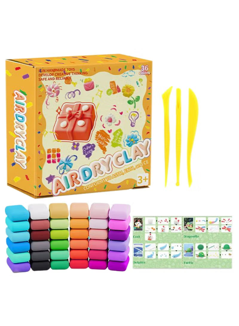 Colorful Air-Dry Creative Clay Set for kidz