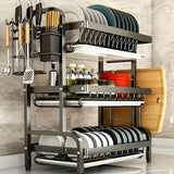 3-Tier Multi-Functional Kitchen Dish Rack & Organizer